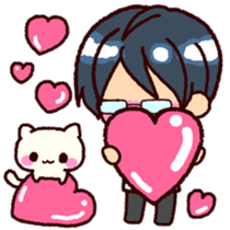 bukiyousan to neko sticker #9267653