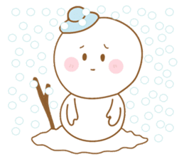 Snowman and Teddy bear-friendship story sticker #9268464