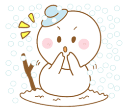 Snowman and Teddy bear-friendship story sticker #9268465