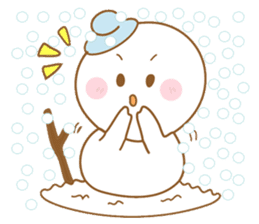 Snowman and Teddy bear-friendship story sticker #9268465