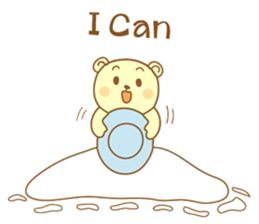 Snowman and Teddy bear-friendship story sticker #9268487