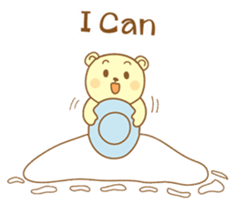 Snowman and Teddy bear-friendship story sticker #9268487