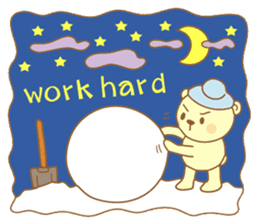 Snowman and Teddy bear-friendship story sticker #9268488
