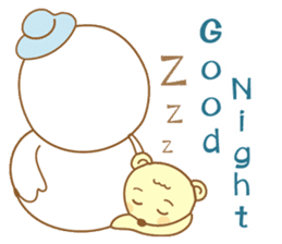 Snowman and Teddy bear-friendship story sticker #9268489