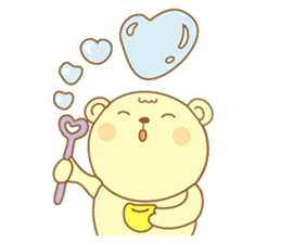 Snowman and Teddy bear-friendship story sticker #9268500