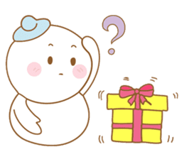 Snowman and Teddy bear-friendship story sticker #9268501