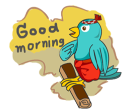Little Cloud Bird Family sticker #9268545