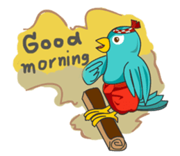 Little Cloud Bird Family sticker #9268545