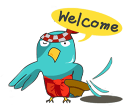 Little Cloud Bird Family sticker #9268546