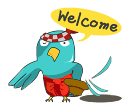 Little Cloud Bird Family sticker #9268546