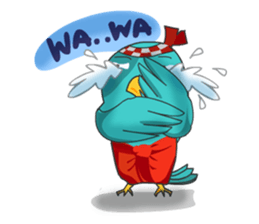 Little Cloud Bird Family sticker #9268547