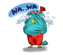 Little Cloud Bird Family sticker #9268547