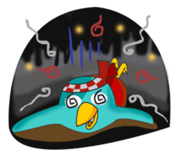 Little Cloud Bird Family sticker #9268548