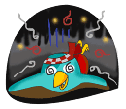 Little Cloud Bird Family sticker #9268548