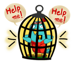 Little Cloud Bird Family sticker #9268551