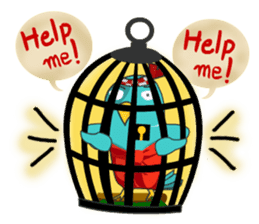 Little Cloud Bird Family sticker #9268551