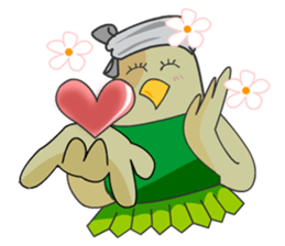 Little Cloud Bird Family sticker #9268553