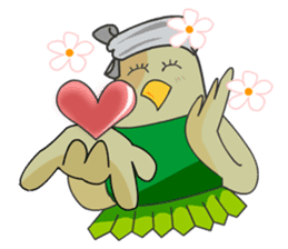 Little Cloud Bird Family sticker #9268553