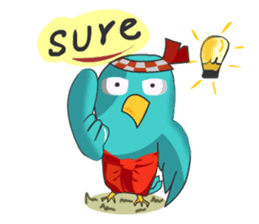 Little Cloud Bird Family sticker #9268555