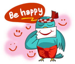 Little Cloud Bird Family sticker #9268559