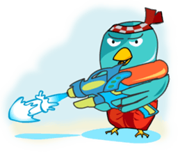 Little Cloud Bird Family sticker #9268560