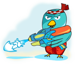 Little Cloud Bird Family sticker #9268560