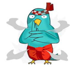 Little Cloud Bird Family sticker #9268561