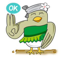 Little Cloud Bird Family sticker #9268562