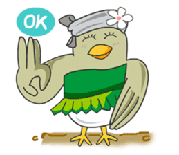 Little Cloud Bird Family sticker #9268562