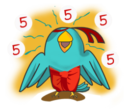 Little Cloud Bird Family sticker #9268564