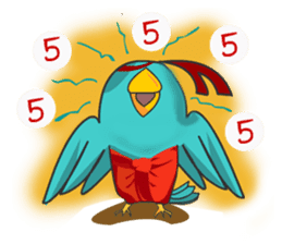 Little Cloud Bird Family sticker #9268564