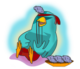 Little Cloud Bird Family sticker #9268565