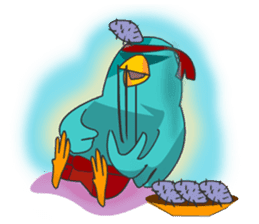 Little Cloud Bird Family sticker #9268565