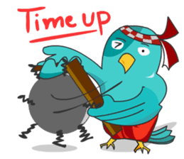 Little Cloud Bird Family sticker #9268568