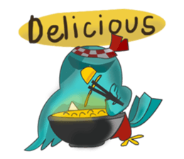 Little Cloud Bird Family sticker #9268570