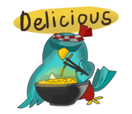 Little Cloud Bird Family sticker #9268570