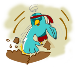 Little Cloud Bird Family sticker #9268571