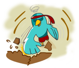 Little Cloud Bird Family sticker #9268571