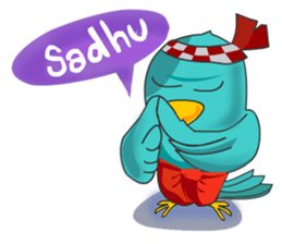 Little Cloud Bird Family sticker #9268573