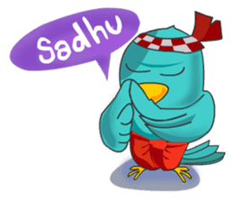 Little Cloud Bird Family sticker #9268573