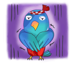 Little Cloud Bird Family sticker #9268574