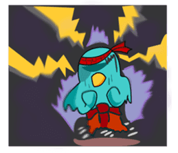 Little Cloud Bird Family sticker #9268575