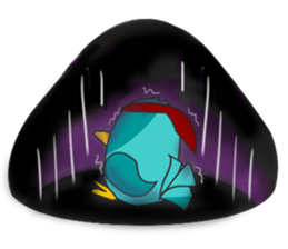 Little Cloud Bird Family sticker #9268576