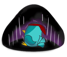 Little Cloud Bird Family sticker #9268576