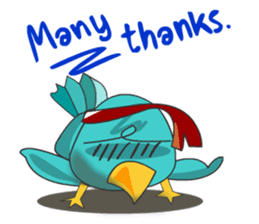 Little Cloud Bird Family sticker #9268577