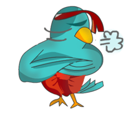 Little Cloud Bird Family sticker #9268580