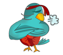 Little Cloud Bird Family sticker #9268580