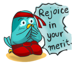 Little Cloud Bird Family sticker #9268581