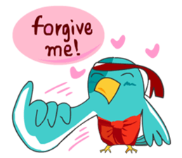 Little Cloud Bird Family sticker #9268582