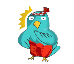 Little Cloud Bird Family sticker #9268583